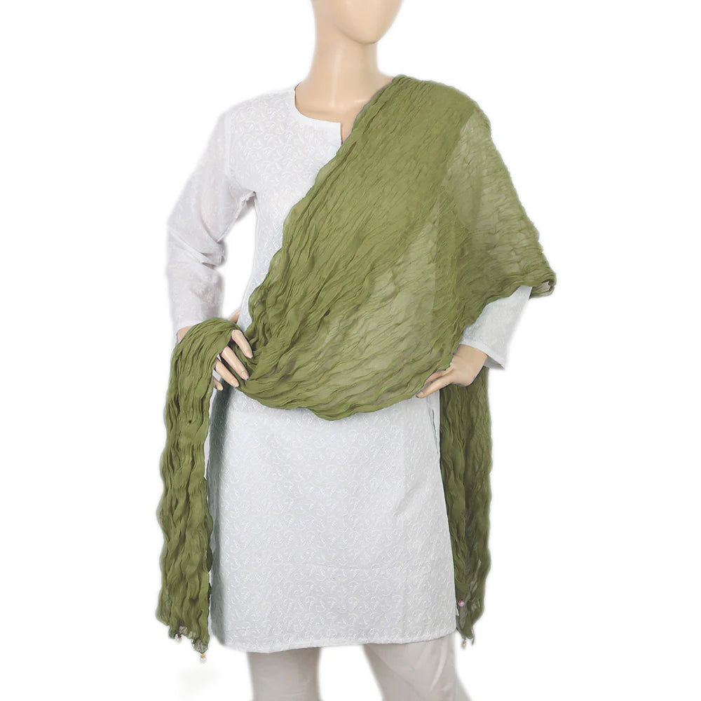 Women's Chiffon Dupatta - Light Green, Women Dupatta, Chase Value, Chase Value