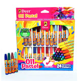 Deer Oil Pastels Color 24 Pcs, Coloring Tools, Deer, Chase Value