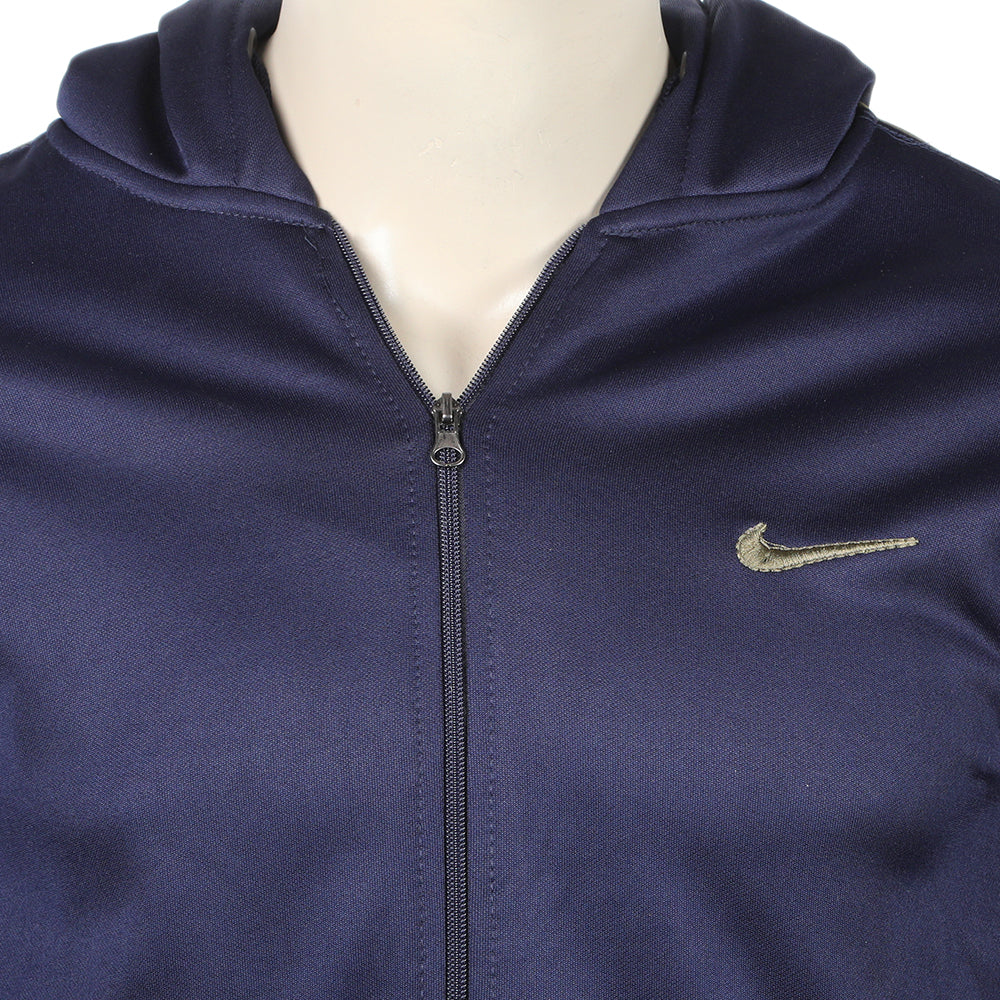 Men's Full Sleeves Fleece Zipper Track Suit - Navy Blue, Men's Track Suits, Chase Value, Chase Value