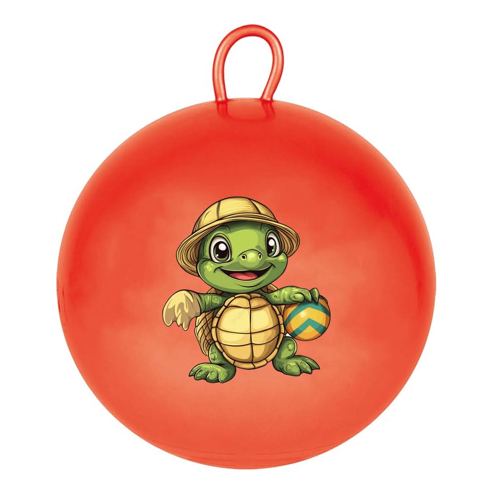 Jumping Ball Rubber With Handle - Pink, Sports, Chase Value, Chase Value