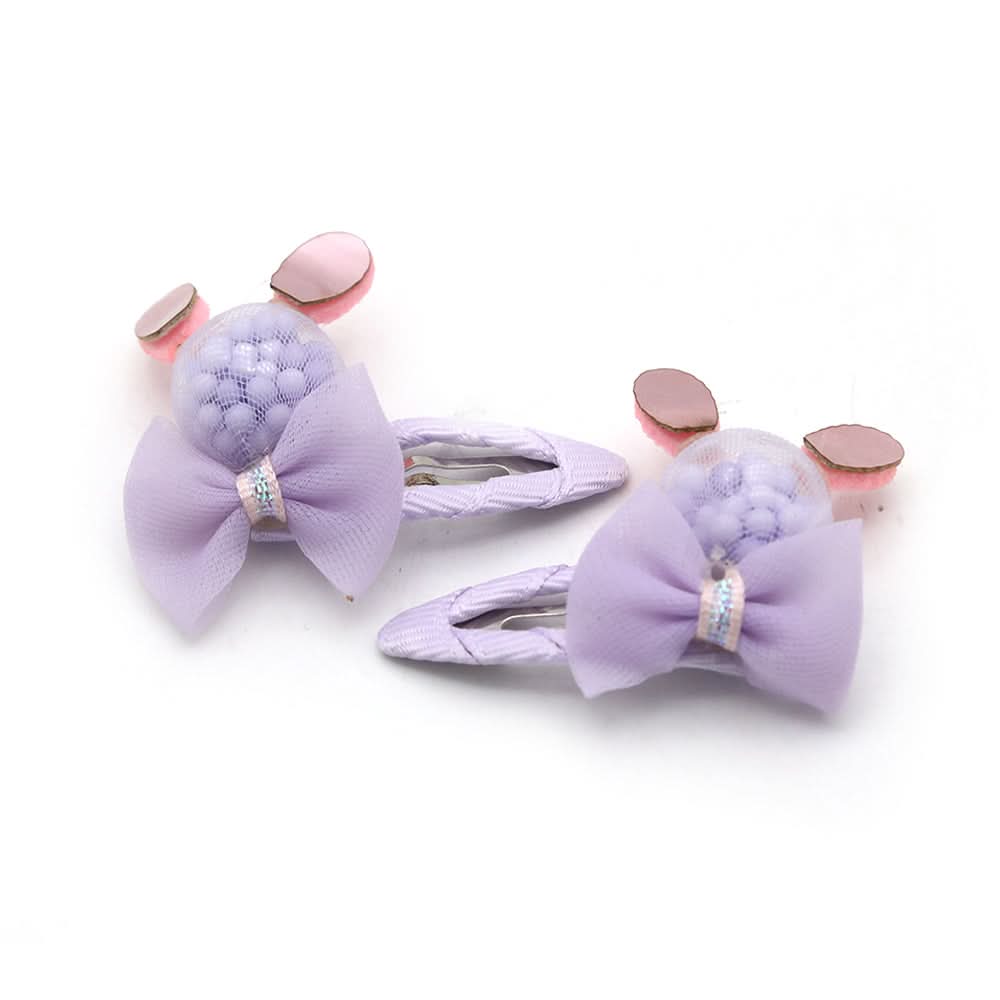 Girls Hair Pins 2 Pcs - Purple, Girls Hair Accessories, Chase Value, Chase Value