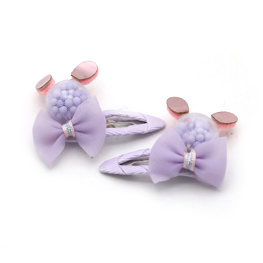 Girls Hair Pins 2 Pcs - Purple