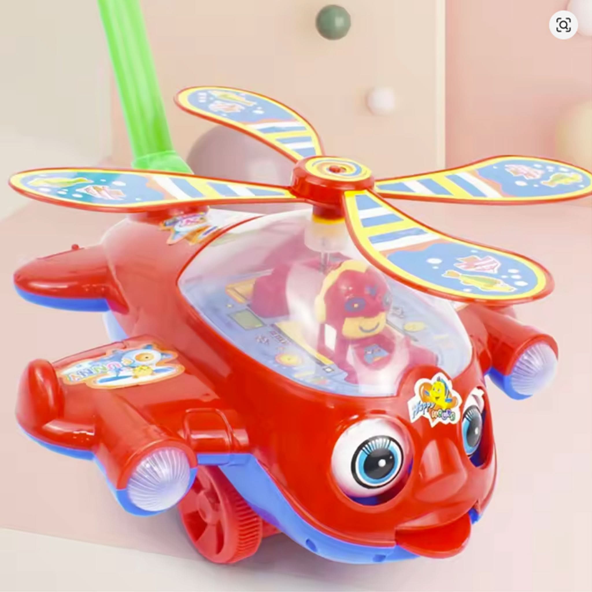 2-in-1 LED Foam Glider Plane with Launcher – Kids Flying Toy, Non-Remote Control, Chase Value, Chase Value