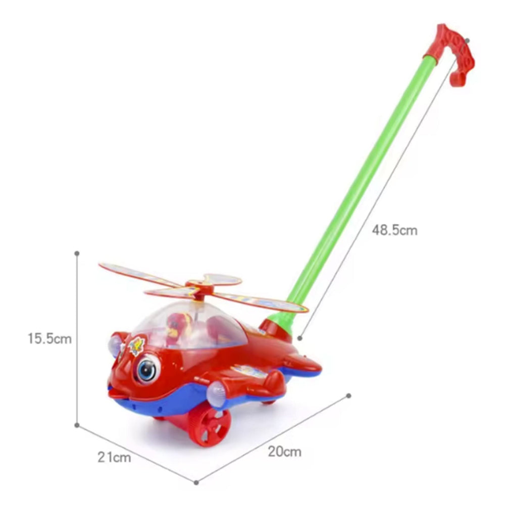 2-in-1 LED Foam Glider Plane with Launcher – Kids Flying Toy, Non-Remote Control, Chase Value, Chase Value
