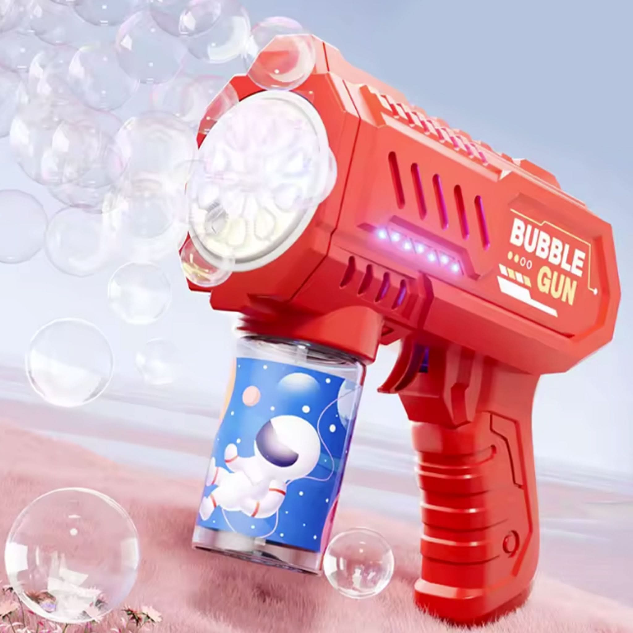 40-Hole Bubble Gun with Lights – Kids Toy, Weapon Toys, Chase Value, Chase Value