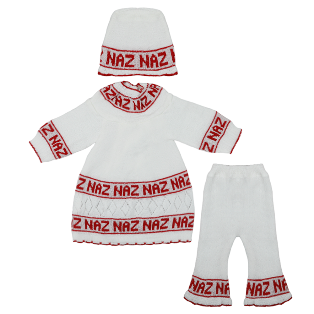 Newborn Girls Full Sleeves Suit - Red, Newborn Girls Sets & Suits, Chase Value, Chase Value