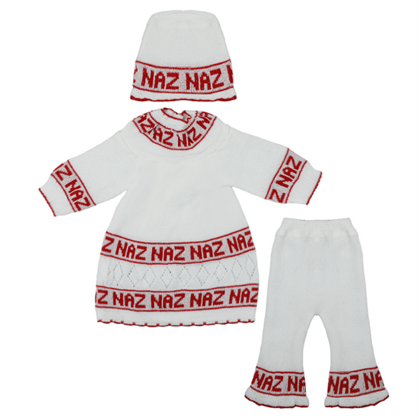 Newborn Girls Full Sleeves Suit - Red