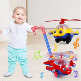 2-in-1 LED Foam Glider Plane with Launcher – Kids Flying Toy, Non-Remote Control, Chase Value, Chase Value