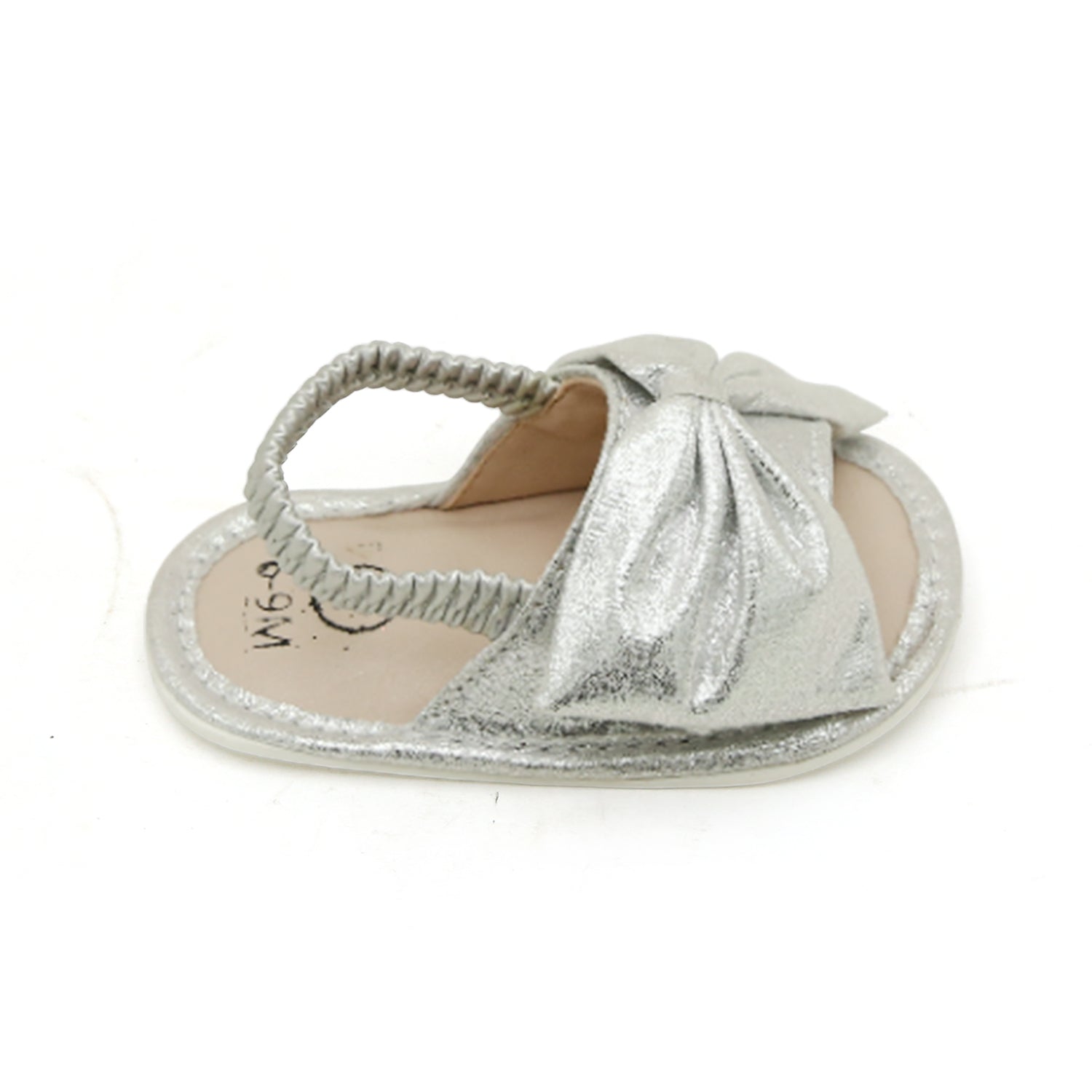 Newborn Girls Sandal - Silver, Newborn Caps, Shoes & Socks, Chase Value, Chase Value