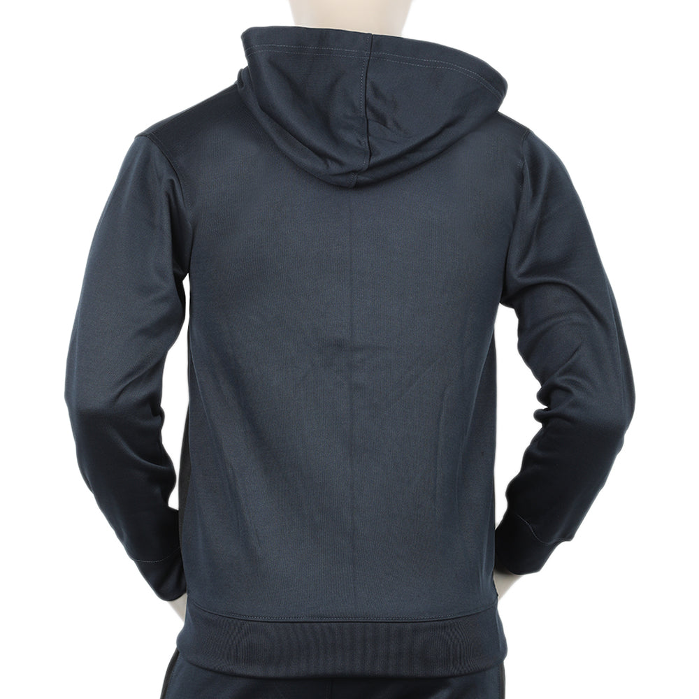 Men's Full Sleeves Fleece Zipper Track Suit - Steel Blue, Men's Track Suits, Chase Value, Chase Value