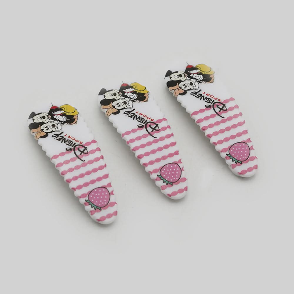 Mini Tic Tac Hair pin - White, Girls Hair Accessories, Chase Value, Chase Value