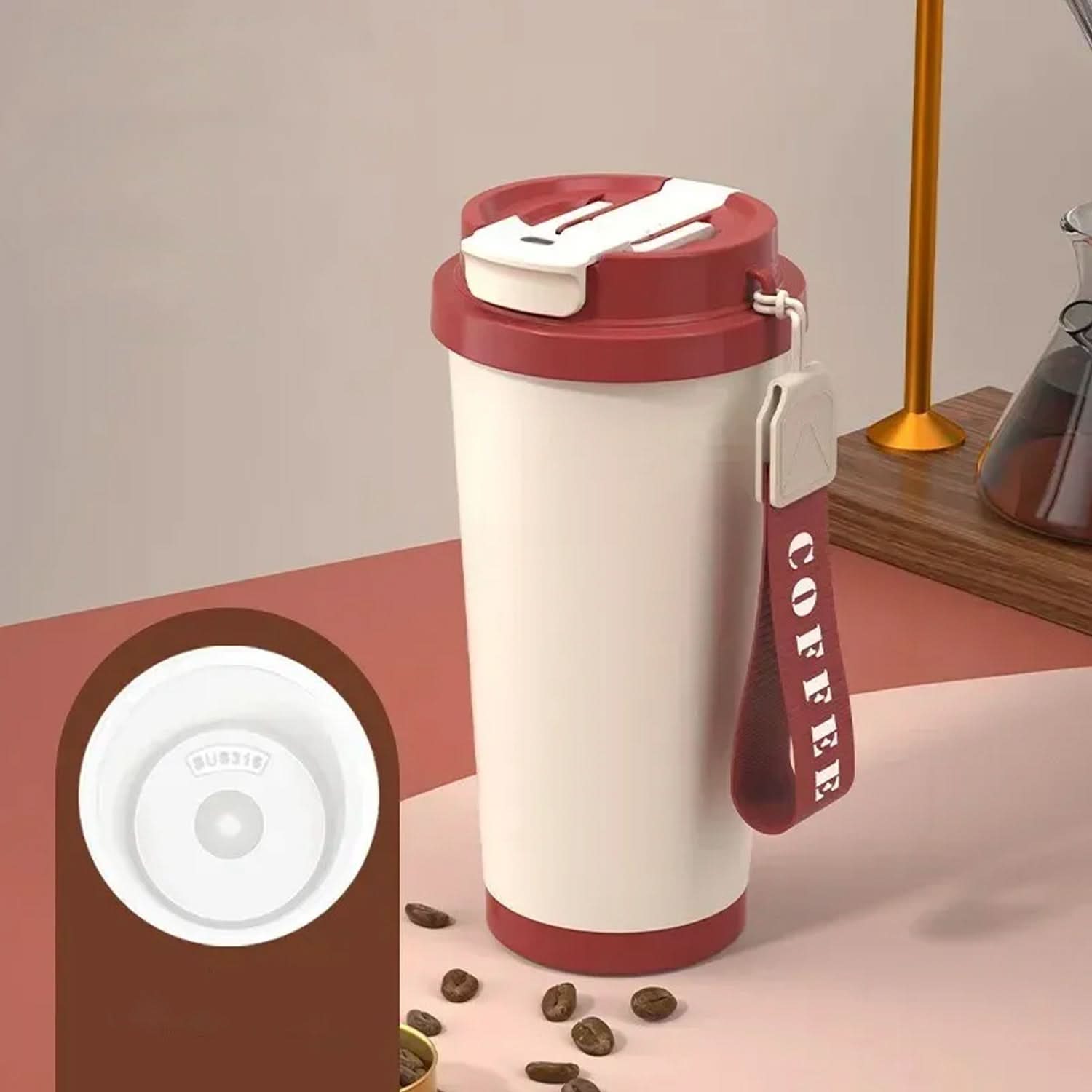 Insulated Mug – Spill-Proof Travel Mug for Hot & Cold Drinks, Thermos & Mug, Chase Value, Chase Value