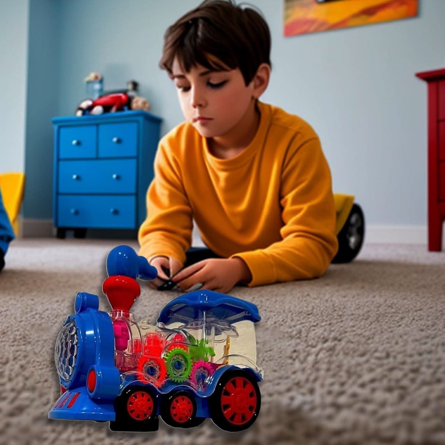 Battery Operated Gear Train, Die-cast Model Car, Chase Value, Chase Value