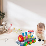 Transparent Electric Kids Gear Train with Flashing Lights, Die-cast Model Car, Chase Value, Chase Value