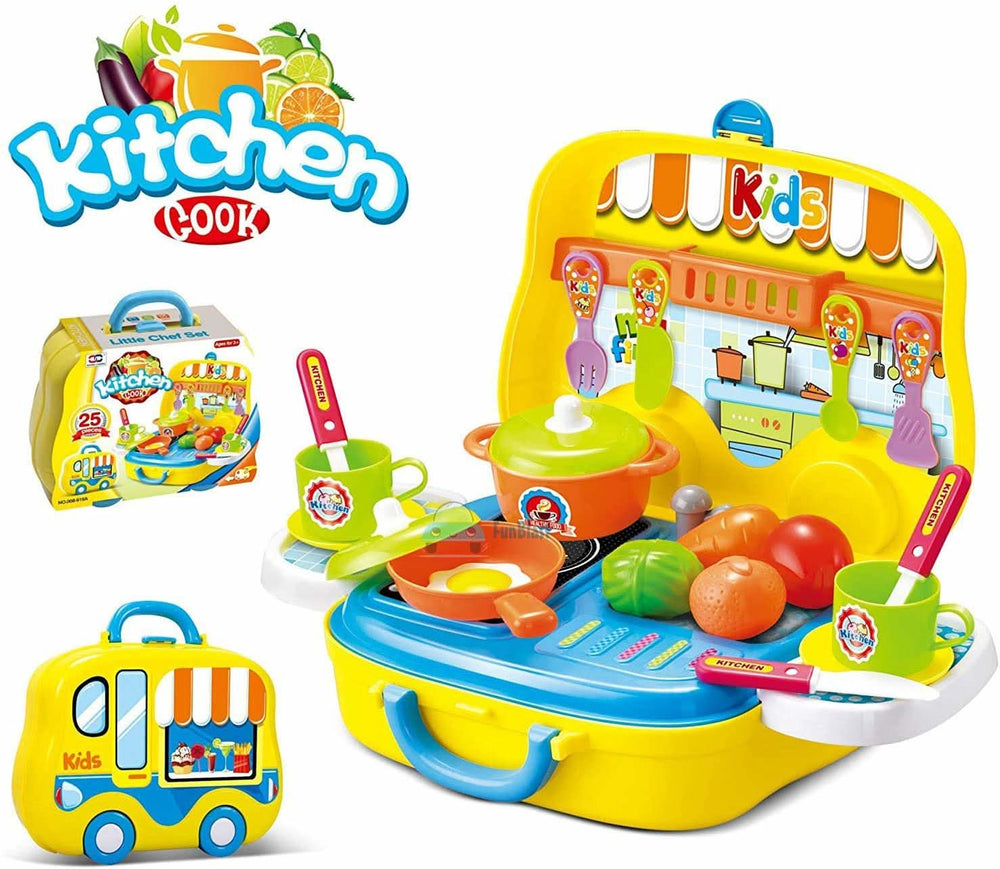 Kitchen Set Case,24Pcs/Hang Card (008-919A), Kids Cosmetic & Kitchen Sets, Chase Value, Chase Value