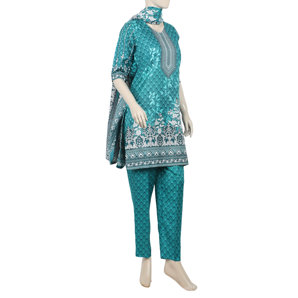 Women's Wash & Wear Unstitched 3pcs Suit - A10, Women, 3Pcs Shalwar Suit, Chase Value, Chase Value
