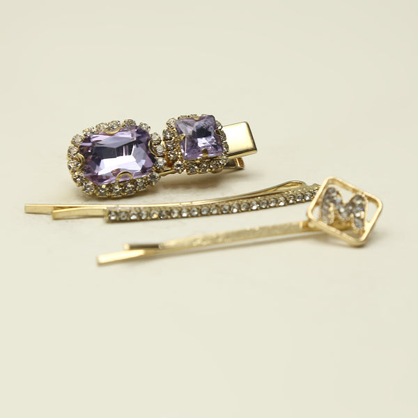 Hair Pin Card - Golden