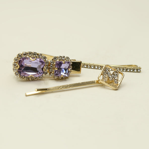 Hair Pin Card - Golden