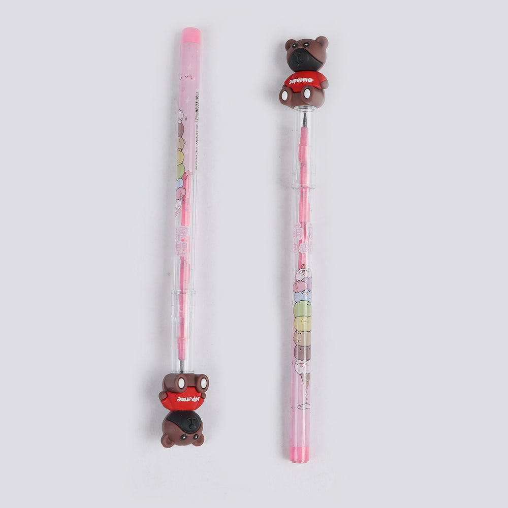 Bullet Pencil With Cartoon Character Eraser 2Pcs, Stationery Supplies, Chase Value, Chase Value