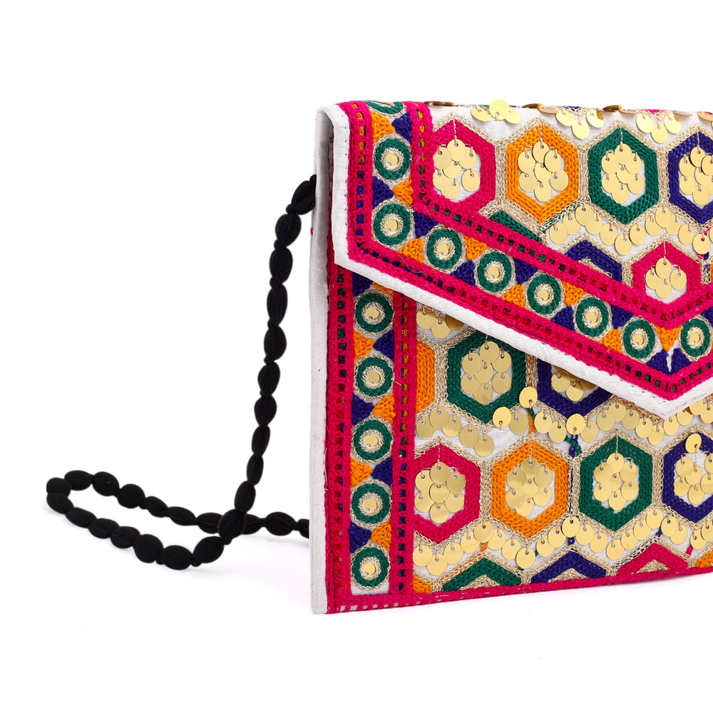 Women's Clutch Sindhi Traditional Embroidered, Women Clutches, Chase Value, Chase Value