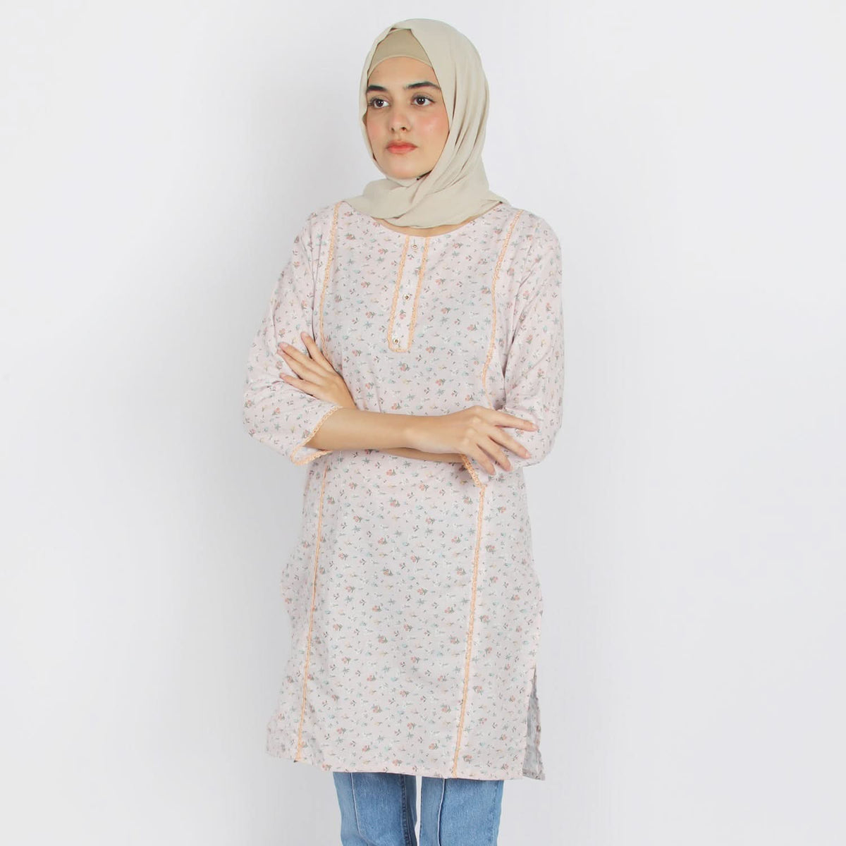 Women's Printed Kurti - Multi Color, Women Ready Kurtis, Chase Value, Chase Value