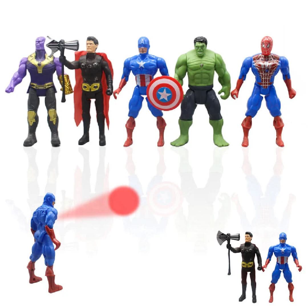 Avengers with Light 5pcs Set, Action Figures, Chase Value, Chase Value