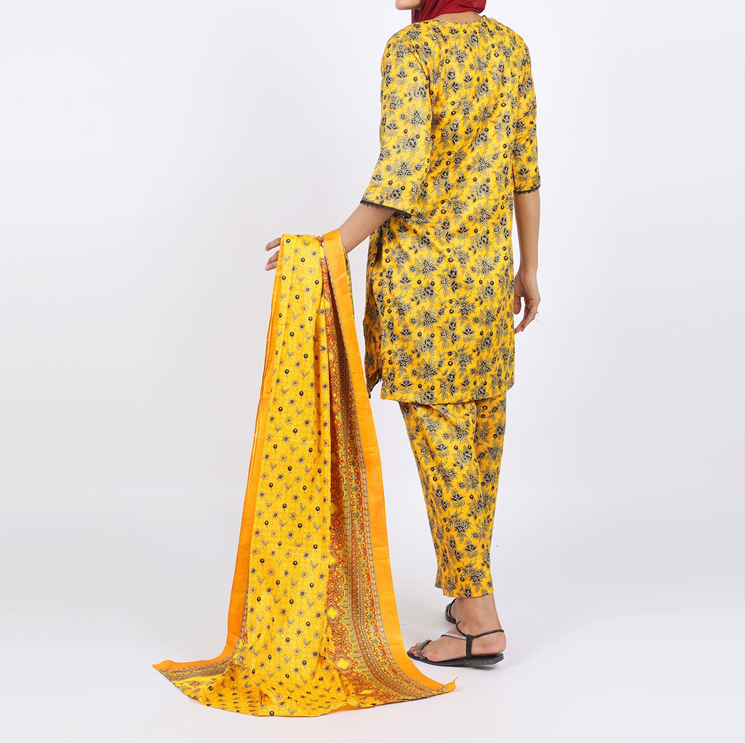 Shataj Febron Wash & Wear Unstitched Printed 3Pcs Suit - A11, Women, 3Pcs Shalwar Suit, Shataj, Chase Value