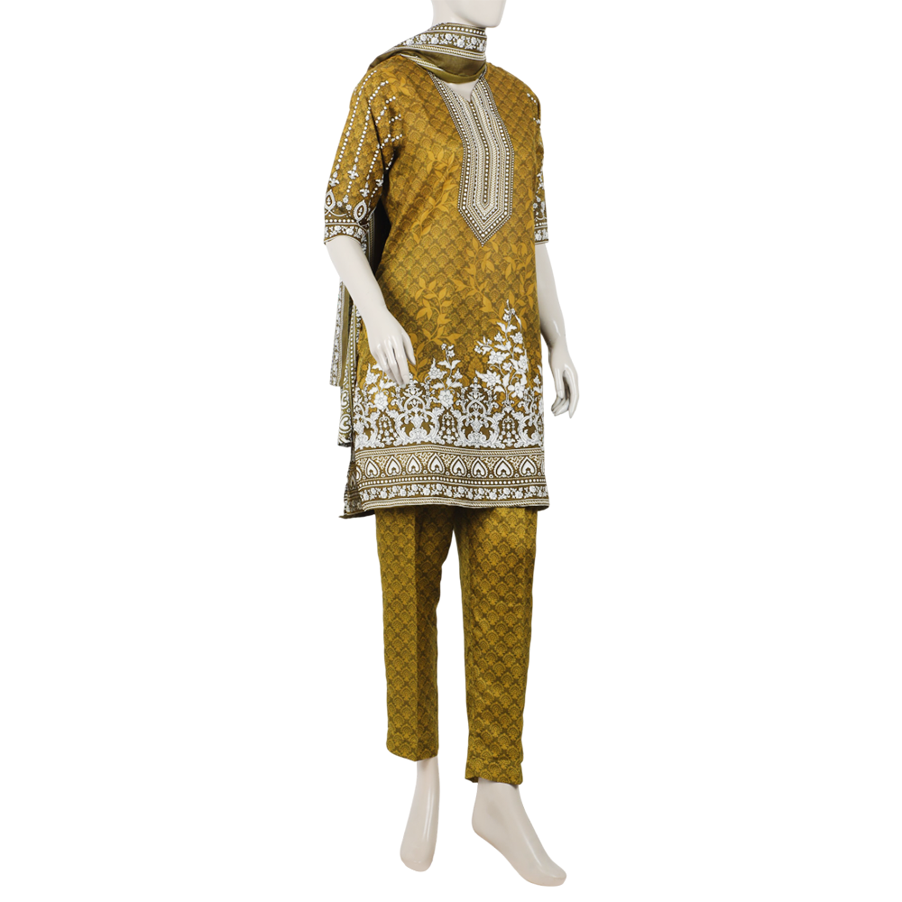 Women's Wash & Wear Unstitched 3pcs Suit - A11, Women, 3Pcs Shalwar Suit, Chase Value, Chase Value