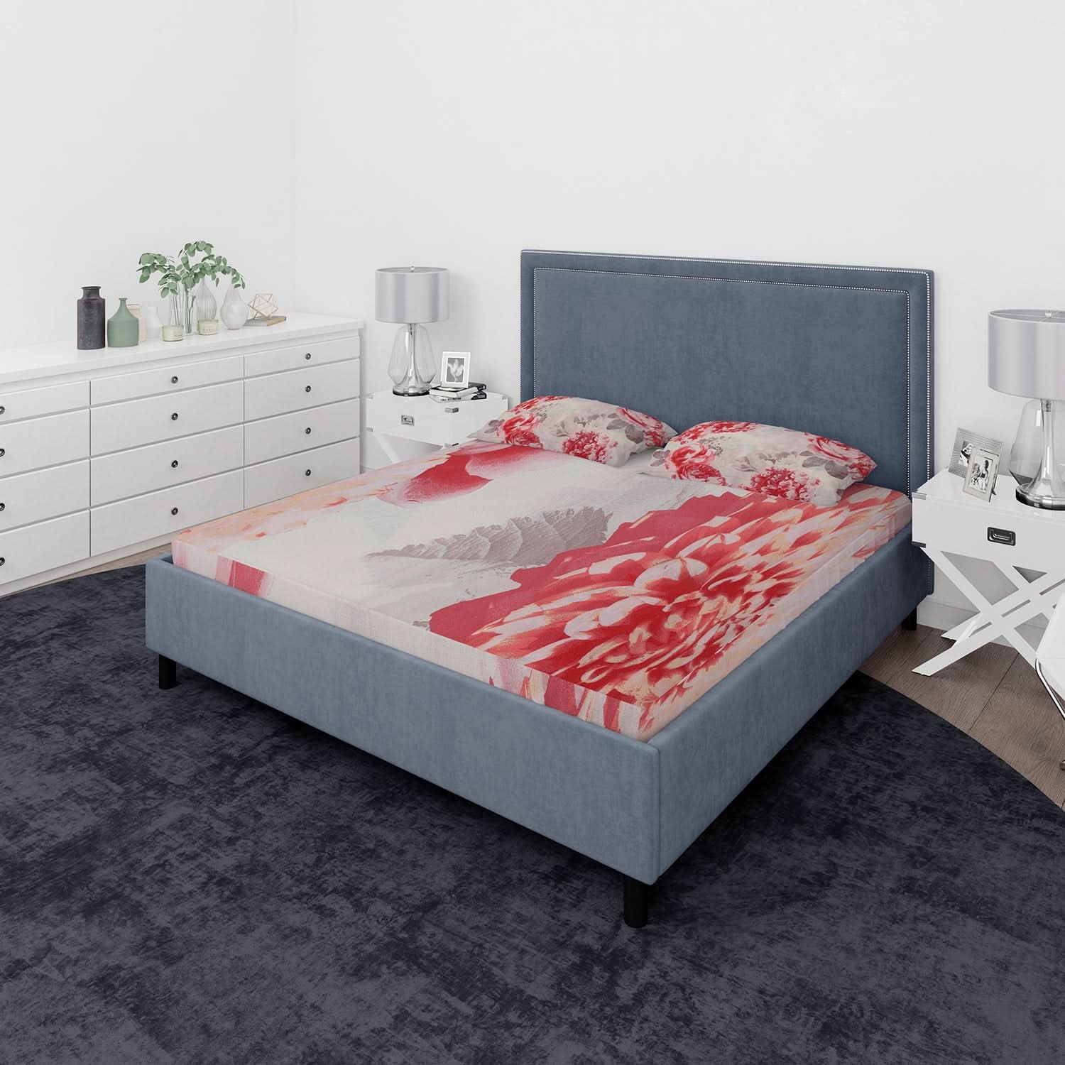 Double Bedsheet 3pcs - Multi Color, Double Size Bed Sheet, Chase Value, Chase Value
