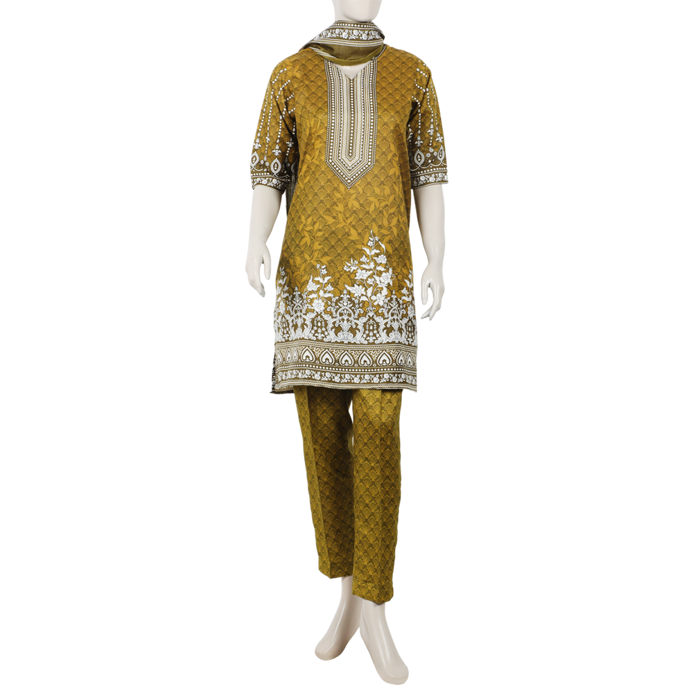 Women's Wash & Wear Unstitched 3pcs Suit - A11, Women, 3Pcs Shalwar Suit, Chase Value, Chase Value