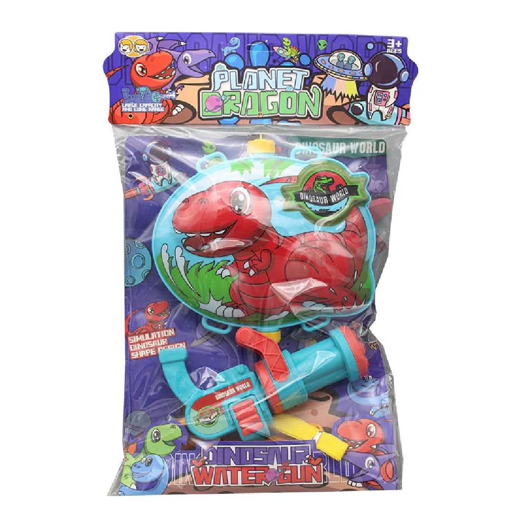 Dinosaur Theme Backpack Water Gun – Classic Soaking Fun for Summer, Weapon Toys, Chase Value, Chase Value