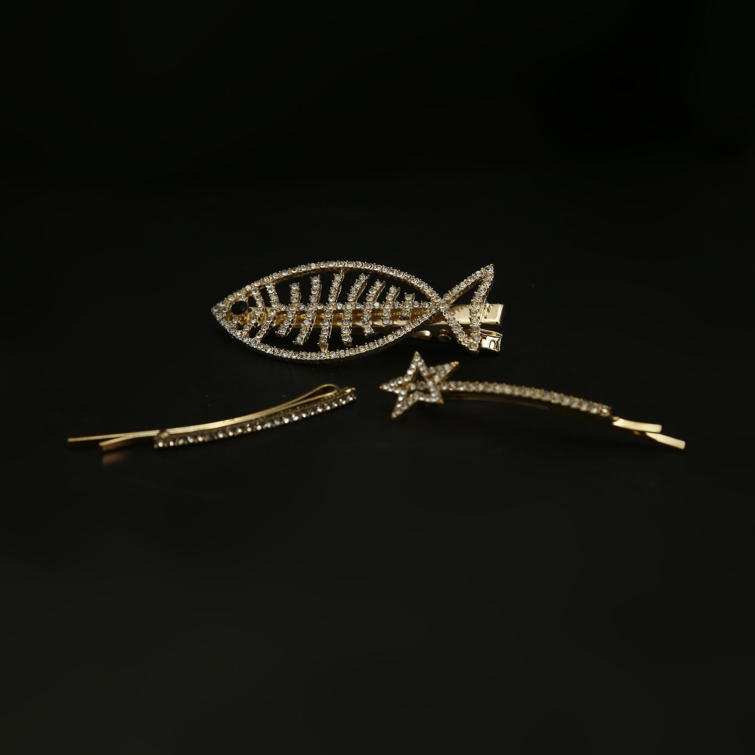 Hair Pin Card - Golden, Girls Hair Accessories, Chase Value, Chase Value