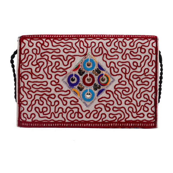 Sindhi Traditional Embroidered Clutch For Women's