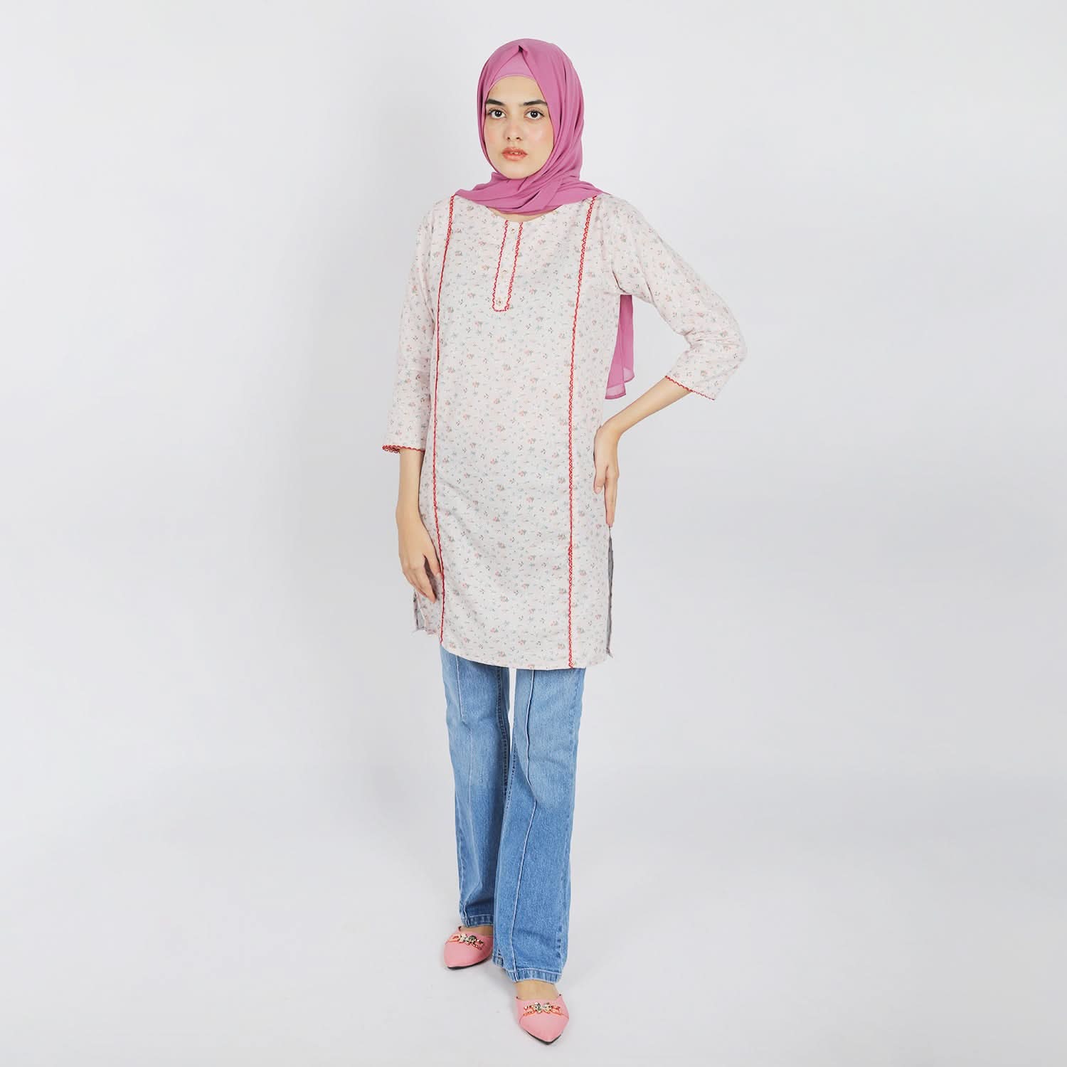 Women's Printed Kurti - Multi Color, Women Ready Kurtis, Chase Value, Chase Value