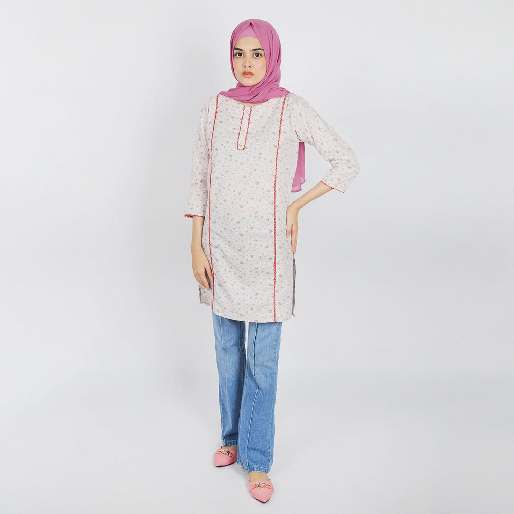 Women's Printed Kurti - Multi Color, Women Ready Kurtis, Chase Value, Chase Value