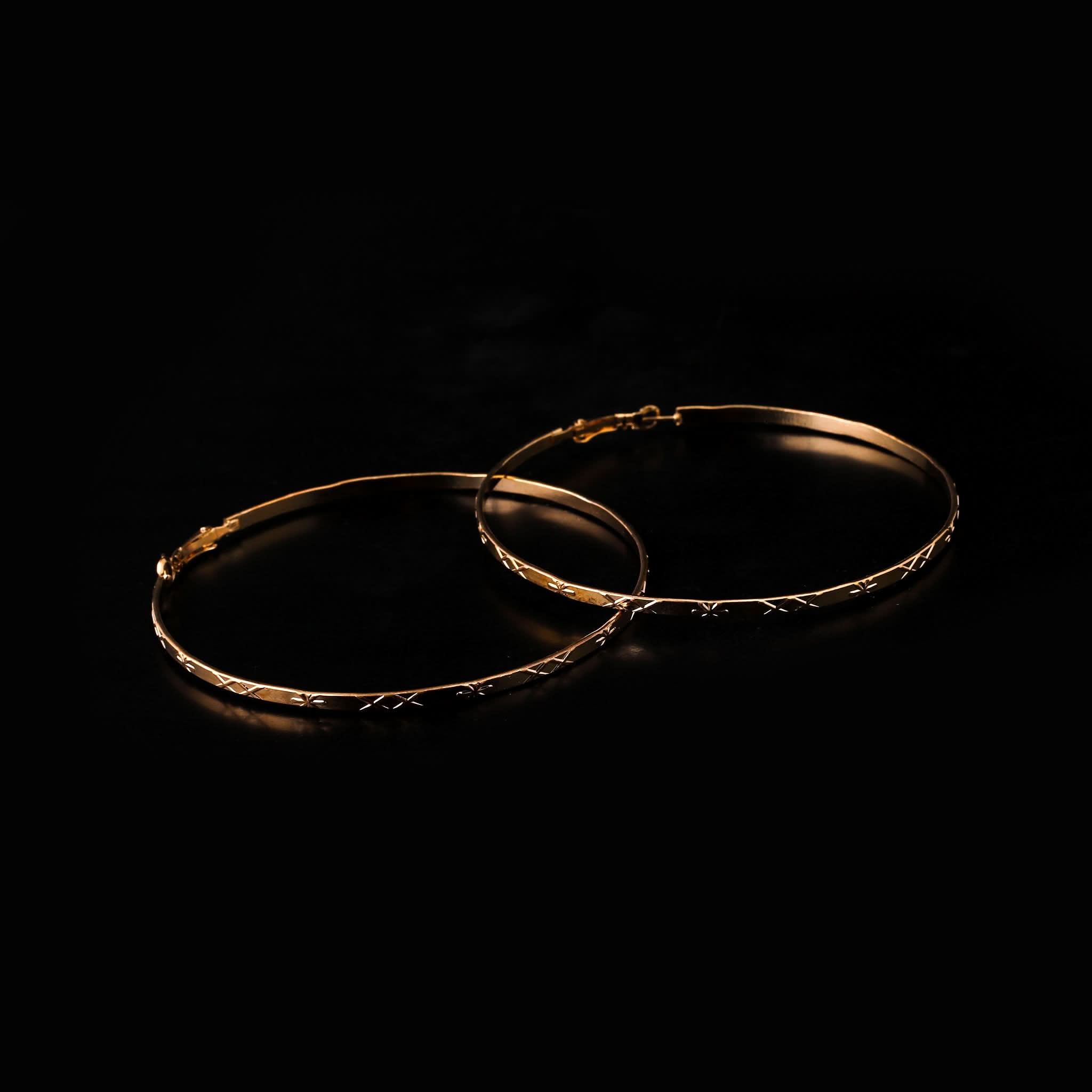 Women's Stylish Earing - Golden, Women Earrings & Tops, Chase Value, Chase Value