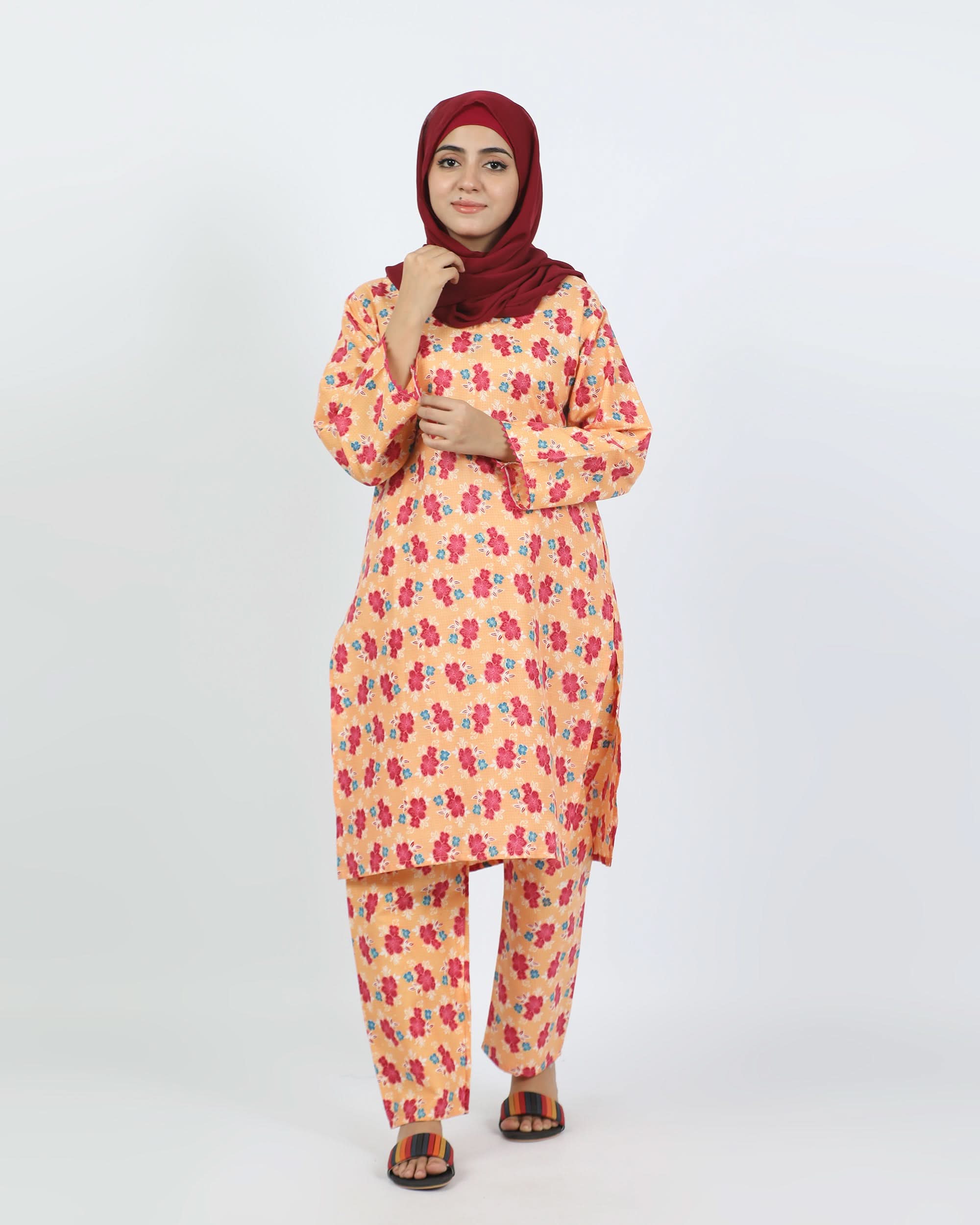 Women's Printed Unstitched 2pcs Suit, Women, 2Pcs Shalwar Suit, Chase Value, Chase Value