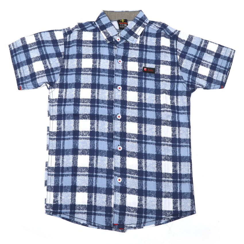 Boys Half Sleeves Casual Shirts - Multi Color
