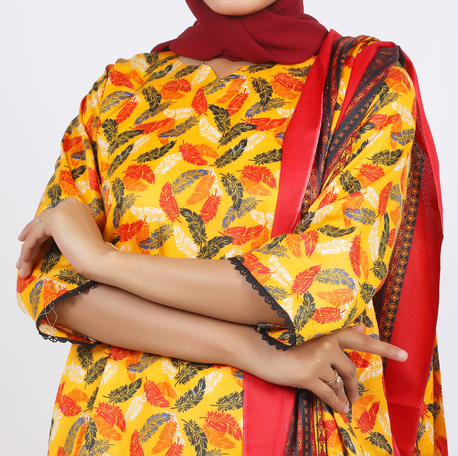 Shataj Febron Wash & Wear Unstitched Printed 3Pcs Suit - A13, Women, 3Pcs Shalwar Suit, Shataj, Chase Value