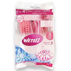 WETELL 2 Blade Aloe Strip Disposable Razor 4 in 1