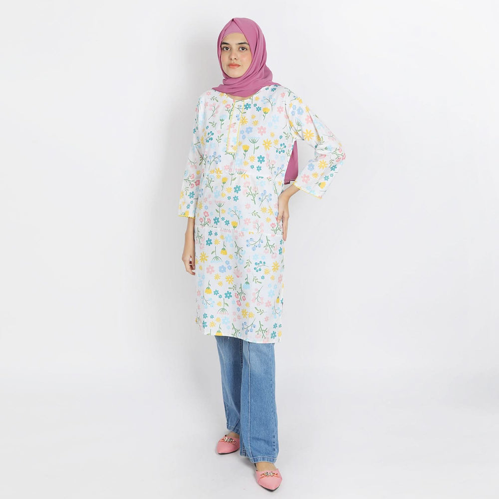 Women's Printed Kurti - Multi Color, Women Ready Kurtis, Chase Value, Chase Value