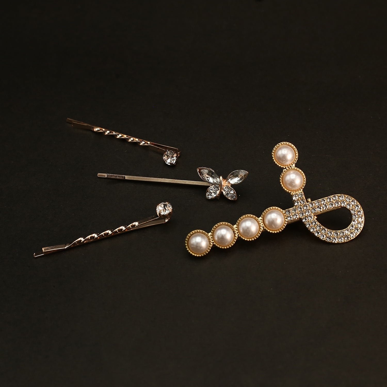 Hair Pin Card - Golden, Girls Hair Accessories, Chase Value, Chase Value