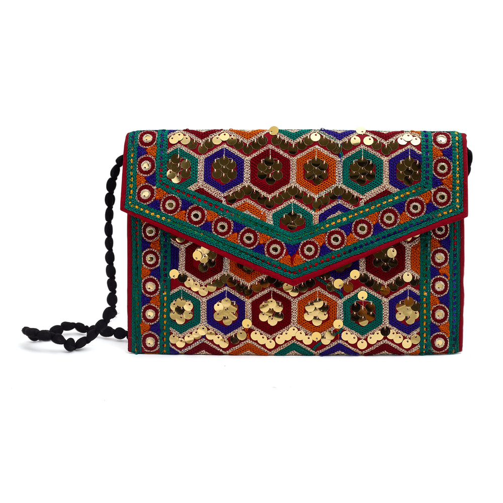 Women's Clutch Sindhi Traditional Embroidered, Women Clutches, Chase Value, Chase Value