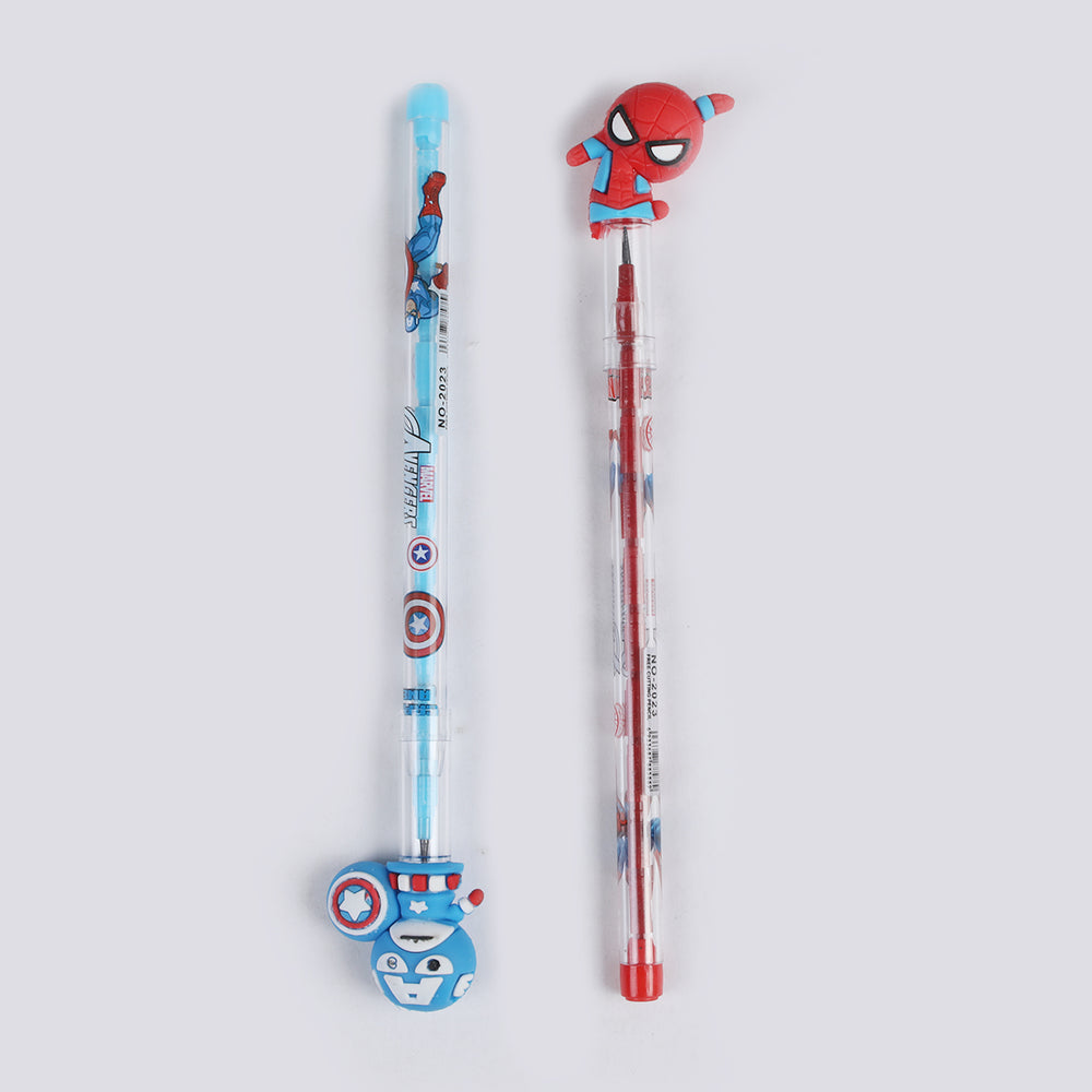 Bullet Pencil With Cartoon Character Eraser 2Pcs, Stationery Supplies, Chase Value, Chase Value