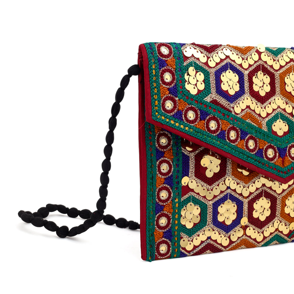 Women's Clutch Sindhi Traditional Embroidered, Women Clutches, Chase Value, Chase Value