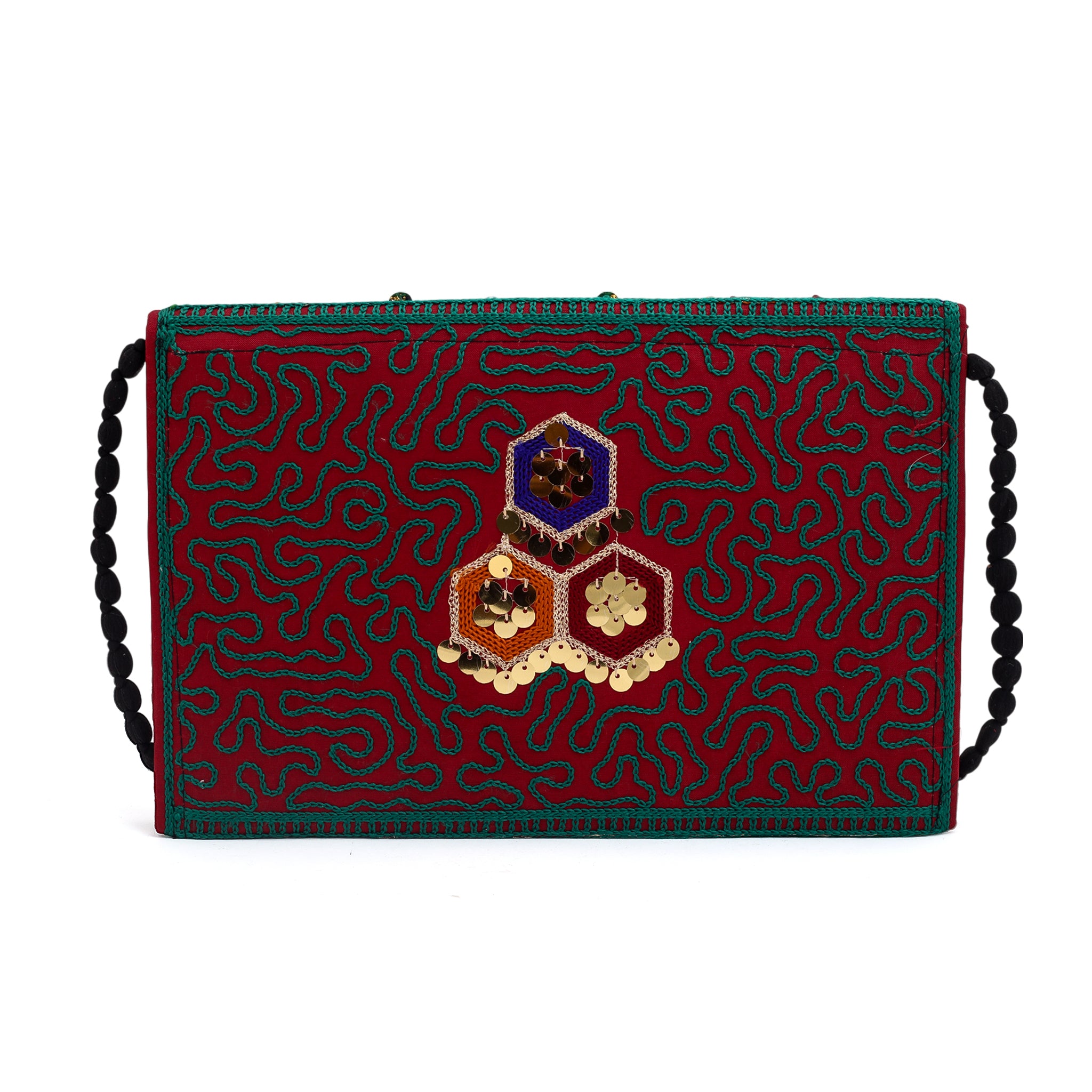Women's Clutch Sindhi Traditional Embroidered, Women Clutches, Chase Value, Chase Value