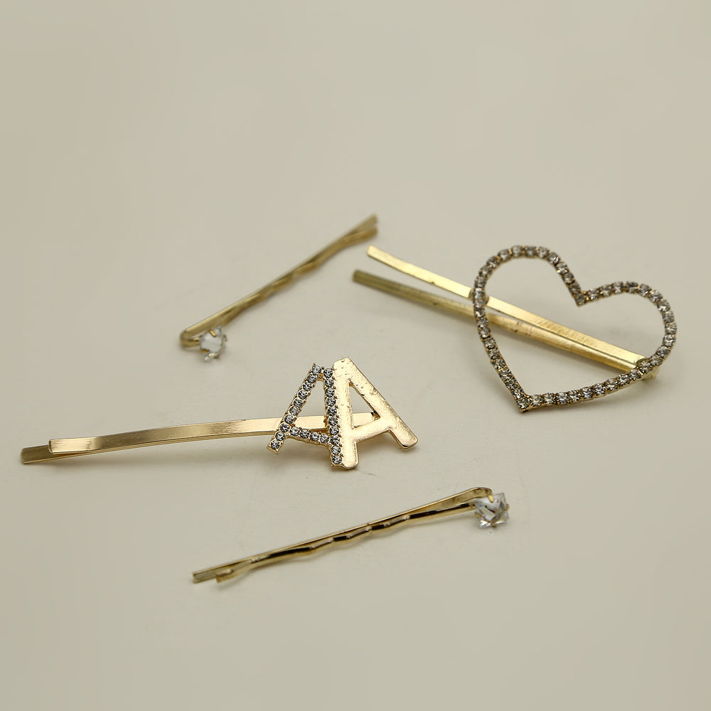 Hair Pin Card - Golden, Girls Hair Accessories, Chase Value, Chase Value