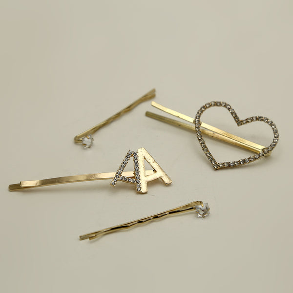 Hair Pin Card - Golden