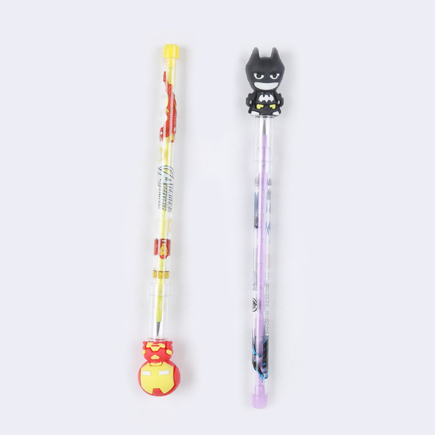 Bullet Pencil With Cartoon Character Eraser 2Pcs, Stationery Supplies, Chase Value, Chase Value