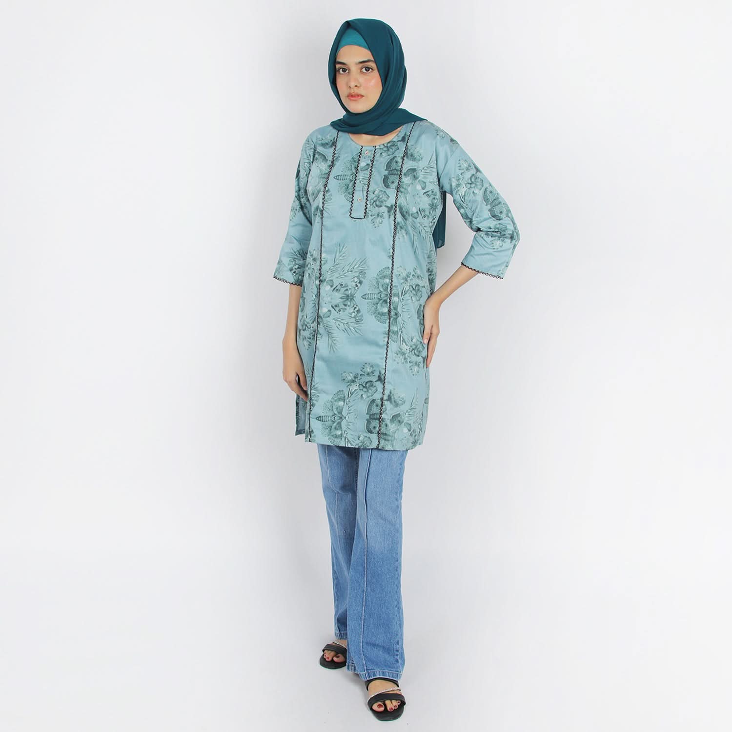 Women's Printed Kurti - Multi Color, Women Ready Kurtis, Chase Value, Chase Value